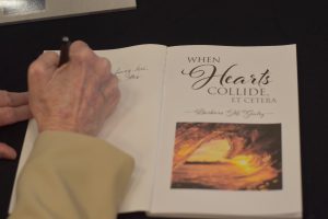 Barbara McGinley at the book signing of When Hearts Collide, Et Cetera